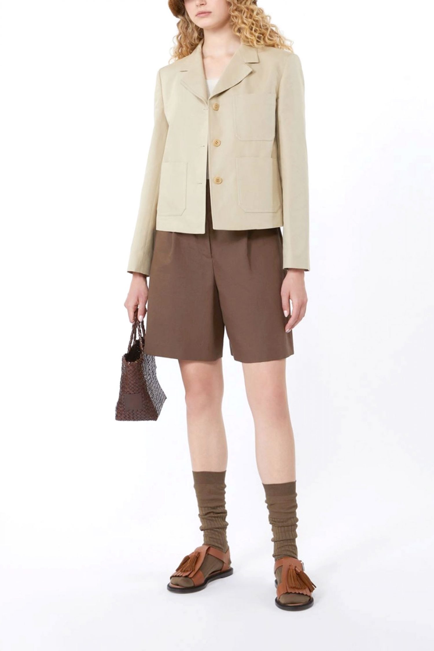 Women's Shorts Max Mara Weekend Brown