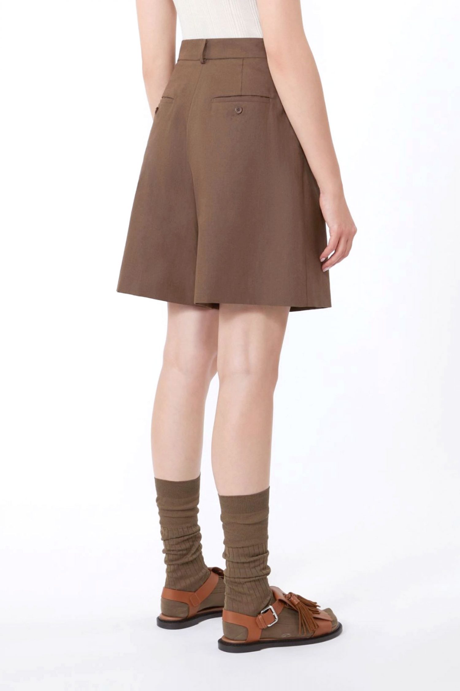 Women's Shorts Max Mara Weekend Brown
