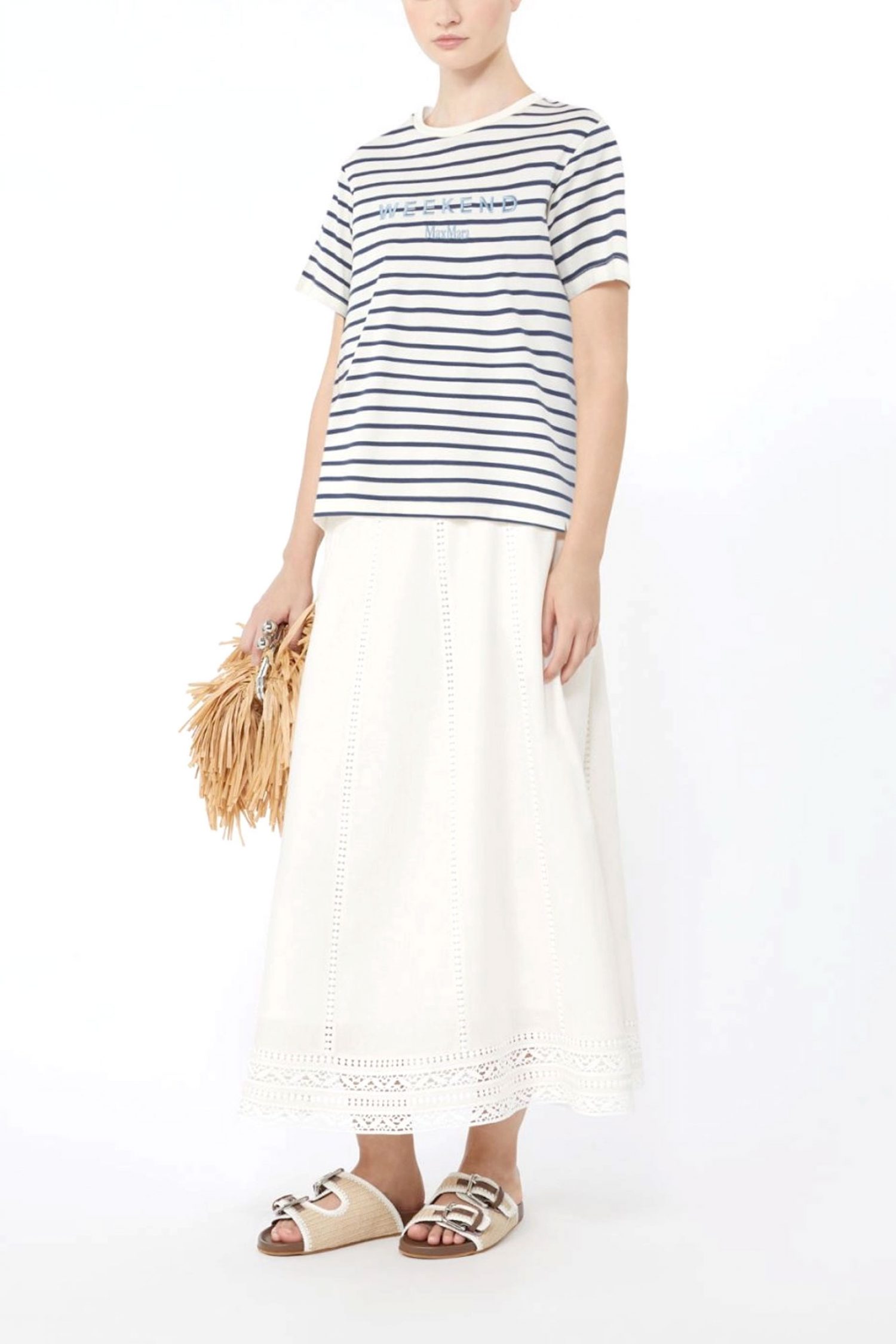 Women's T-Shirts Max Mara Weekend Ecru