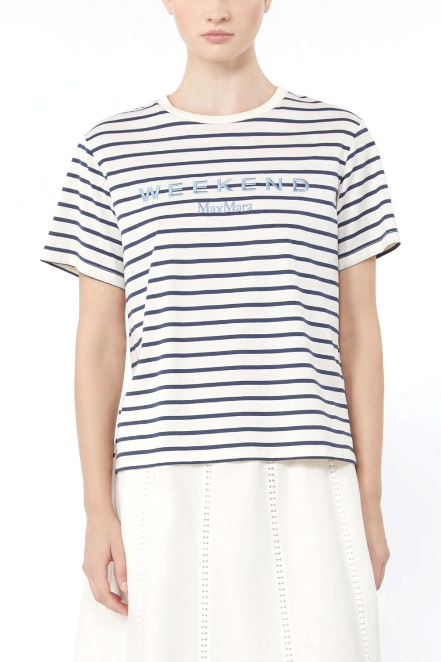 Women's T-Shirts Max Mara Weekend Ecru