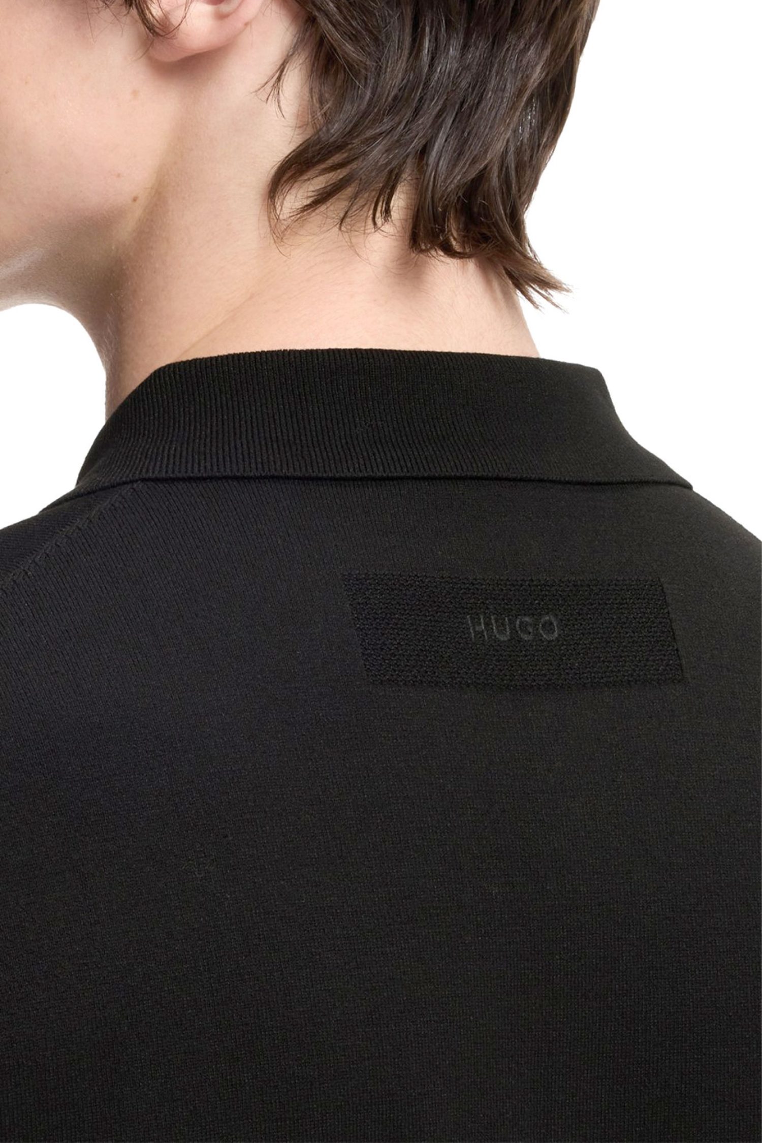 HUGO POLO ΠΛΕΚΤΟ SAN PETER-CV ΜΑΥΡΟ φωτογραφία