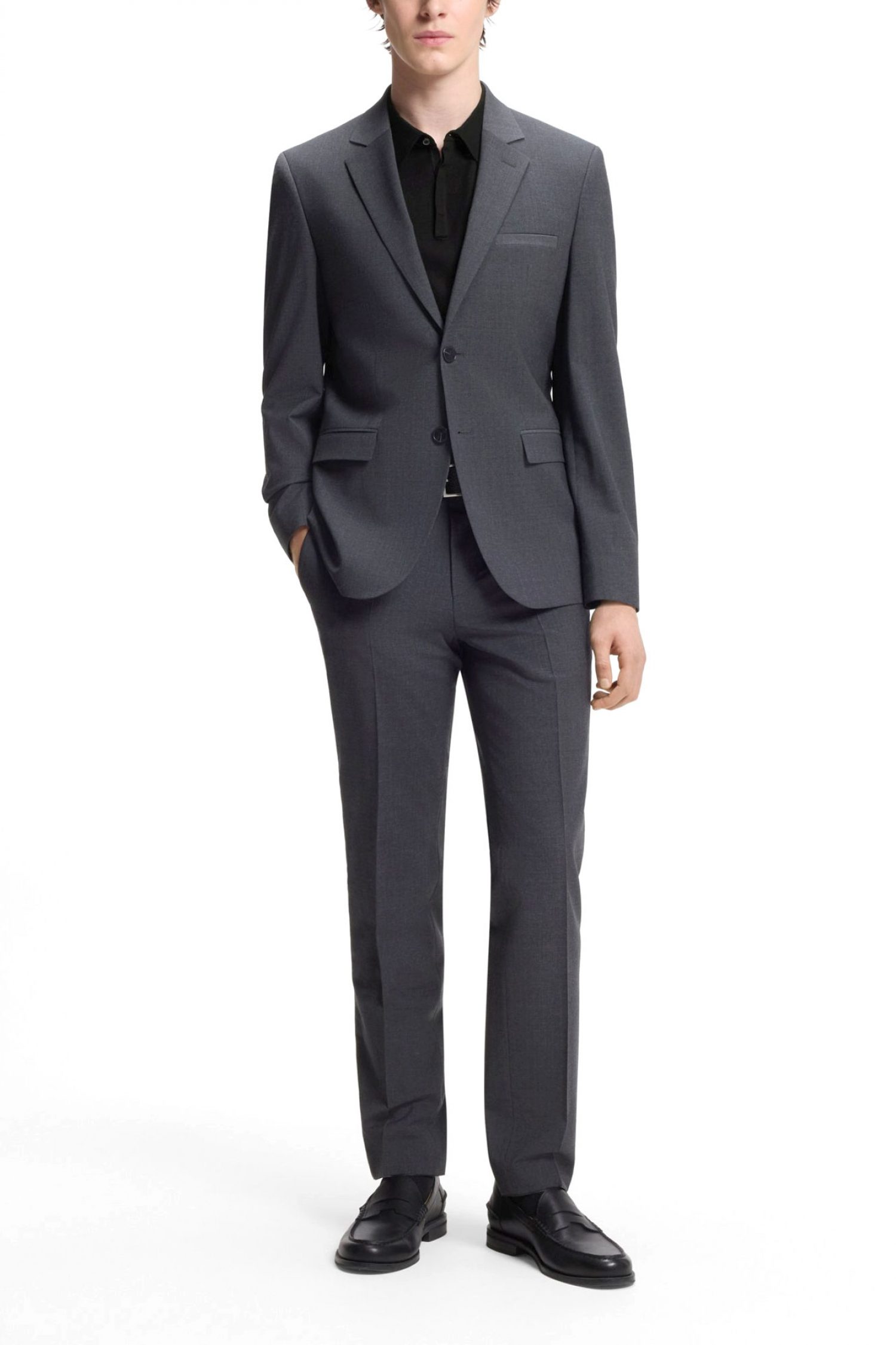 HUGO POLO ΠΛΕΚΤΟ SAN PETER-CV ΜΑΥΡΟ φωτογραφία