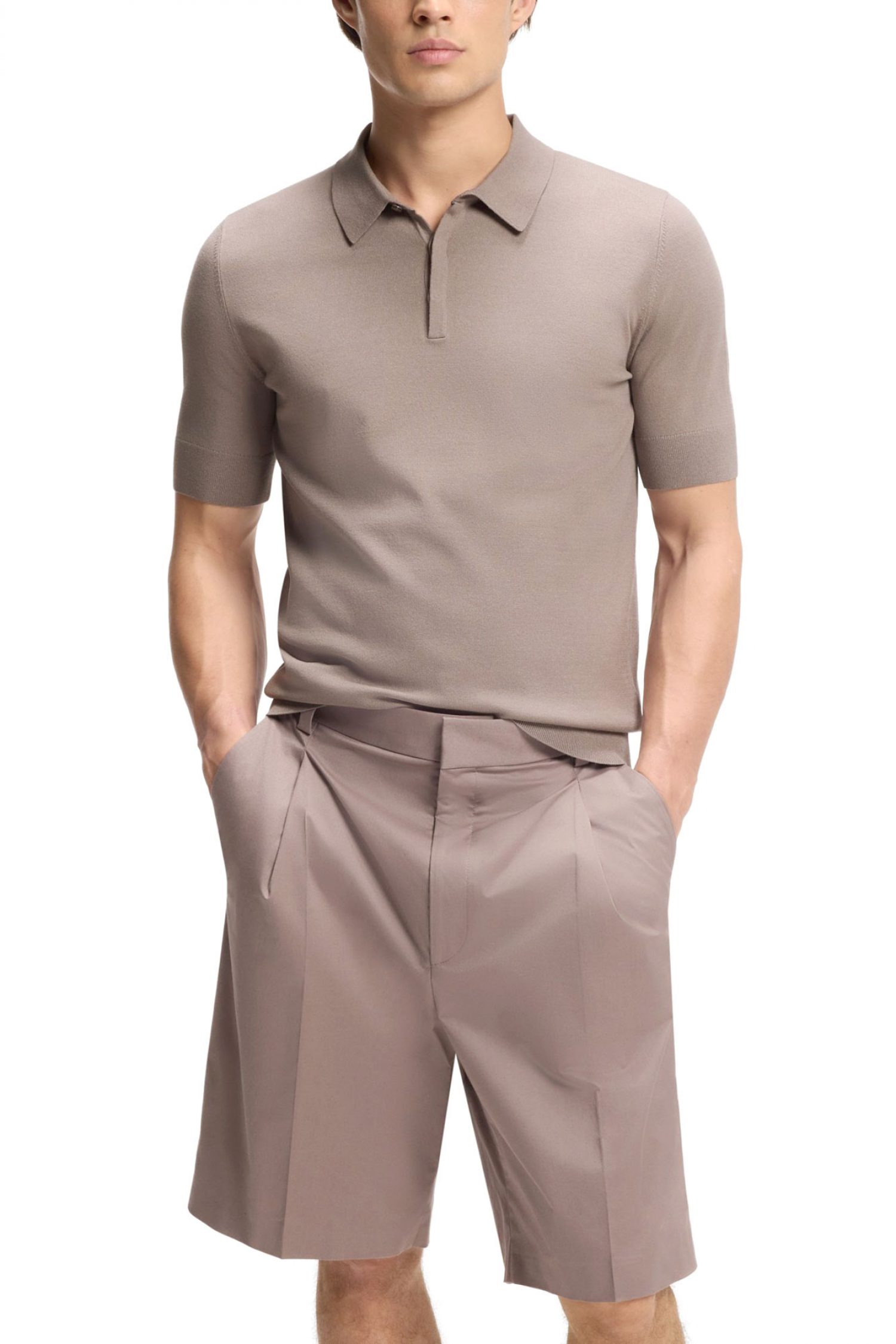 HUGO POLO ΠΛΕΚΤΟ SAN PETER-CV ΚΑΦΕ φωτογραφία