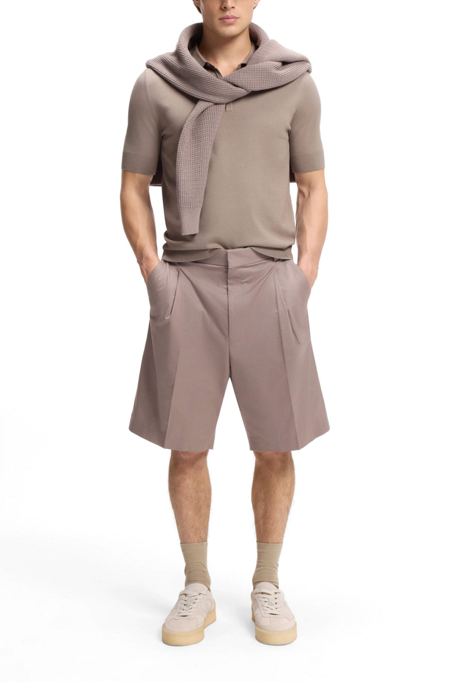 HUGO POLO ΠΛΕΚΤΟ SAN PETER-CV ΚΑΦΕ φωτογραφία