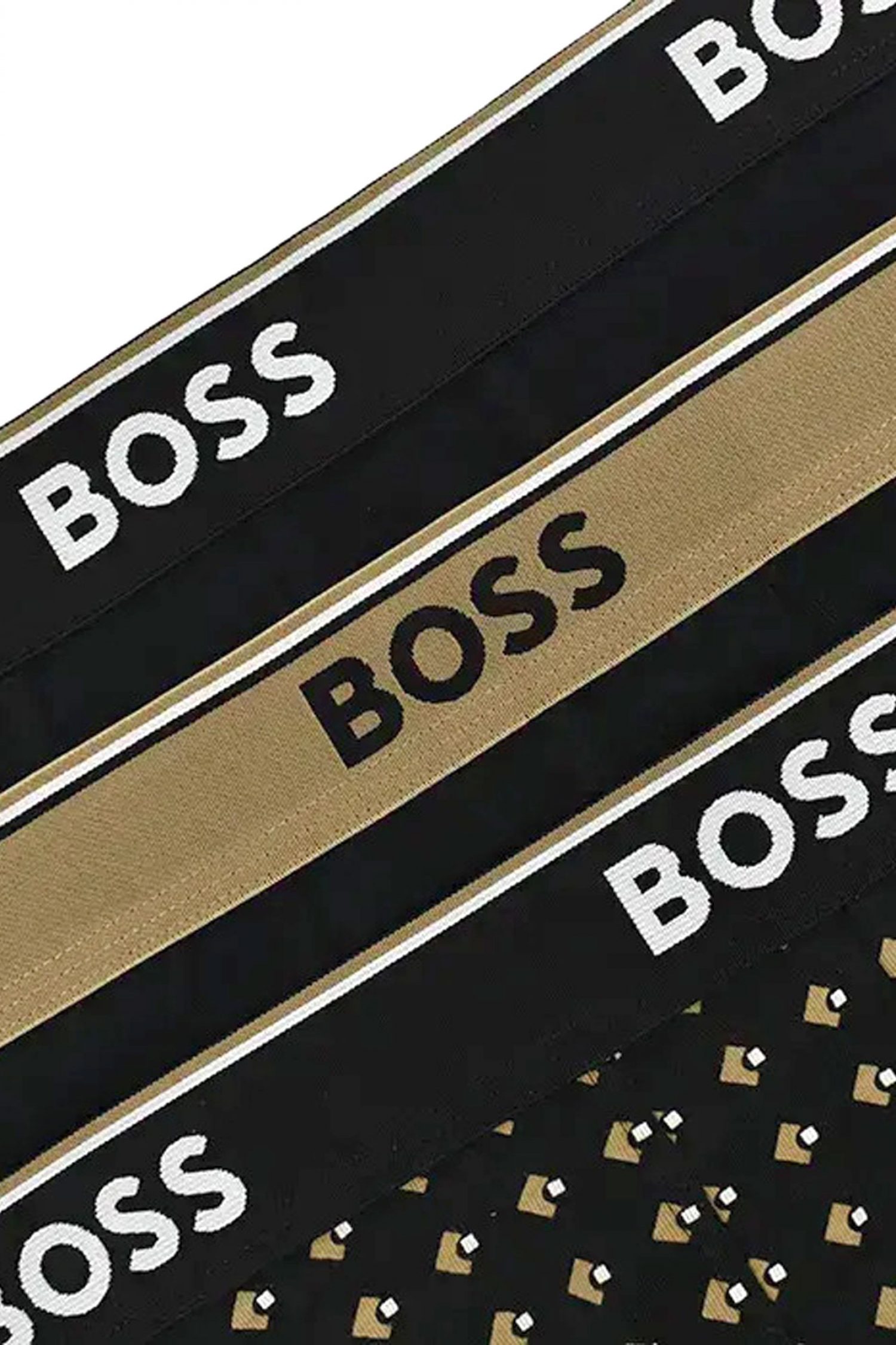 BOSS ΕΣΩΡΟΥΧΑ TRUNK 3P POWER DESIG STRETCH ΜΑΥΡO-ΜΠΕΖ φωτογραφία