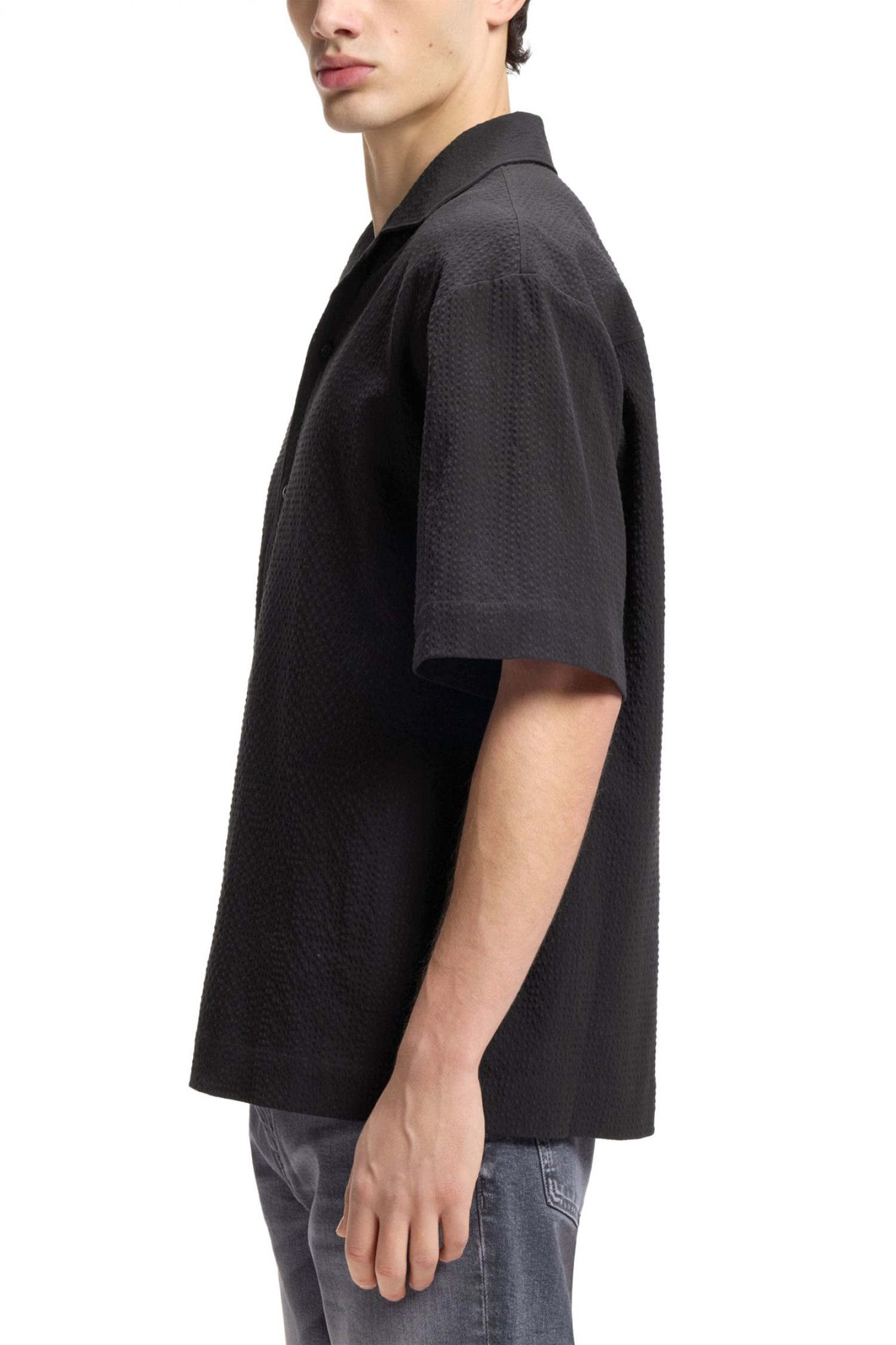 HUGO ΠΟΥΚΑΜΙΣΟ ESPINO ΠΙΚΕ ΜΑΥΡΟ φωτογραφία