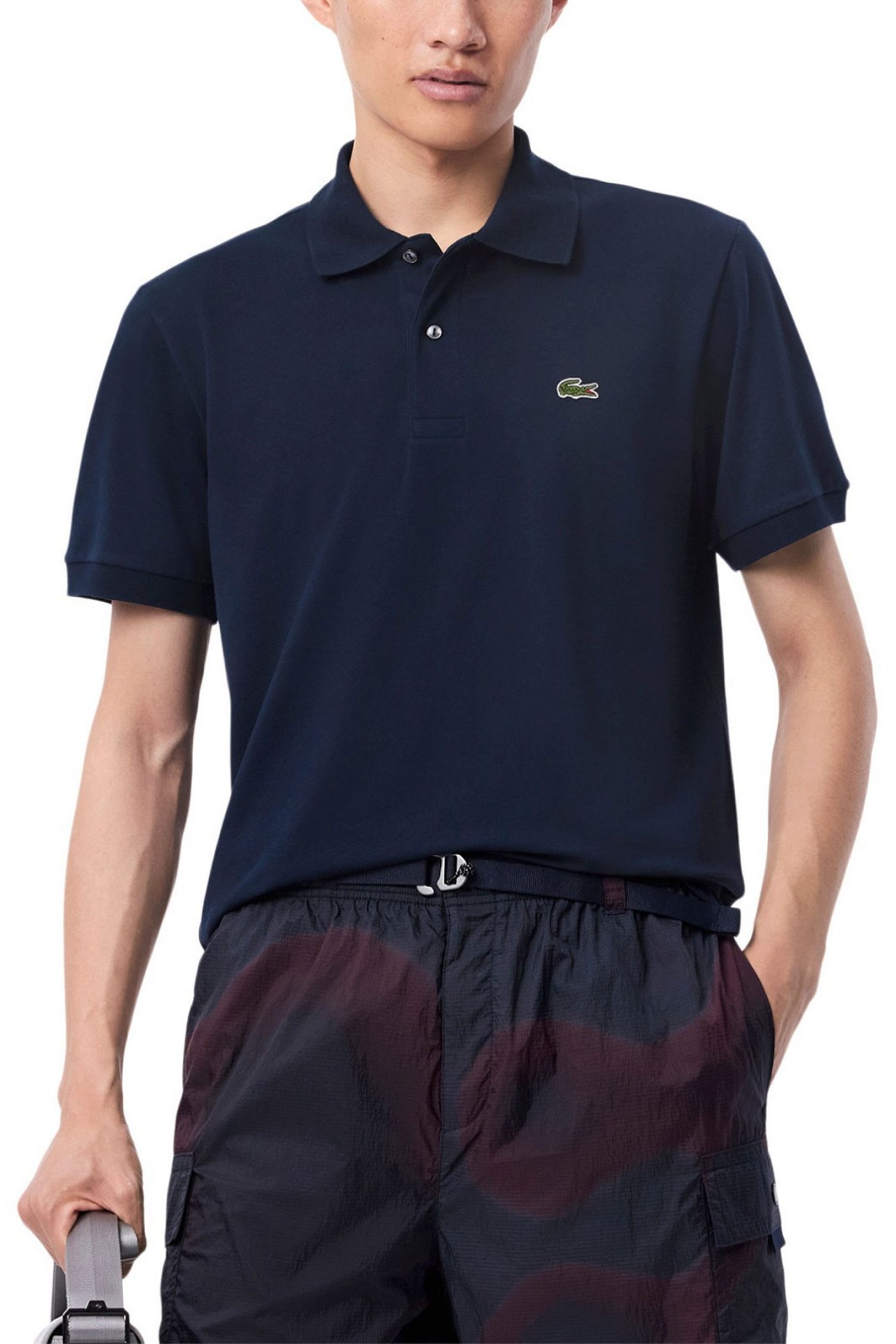 LACOSTE POLO CLASSIC FIT LOGO ΜΠΛΕ φωτογραφία