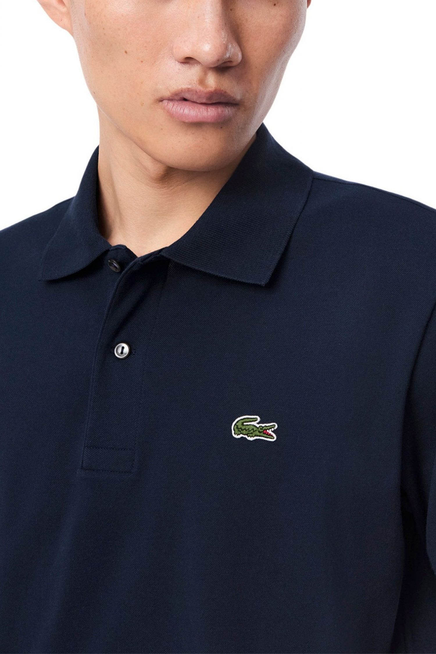 LACOSTE POLO CLASSIC FIT LOGO ΜΠΛΕ φωτογραφία