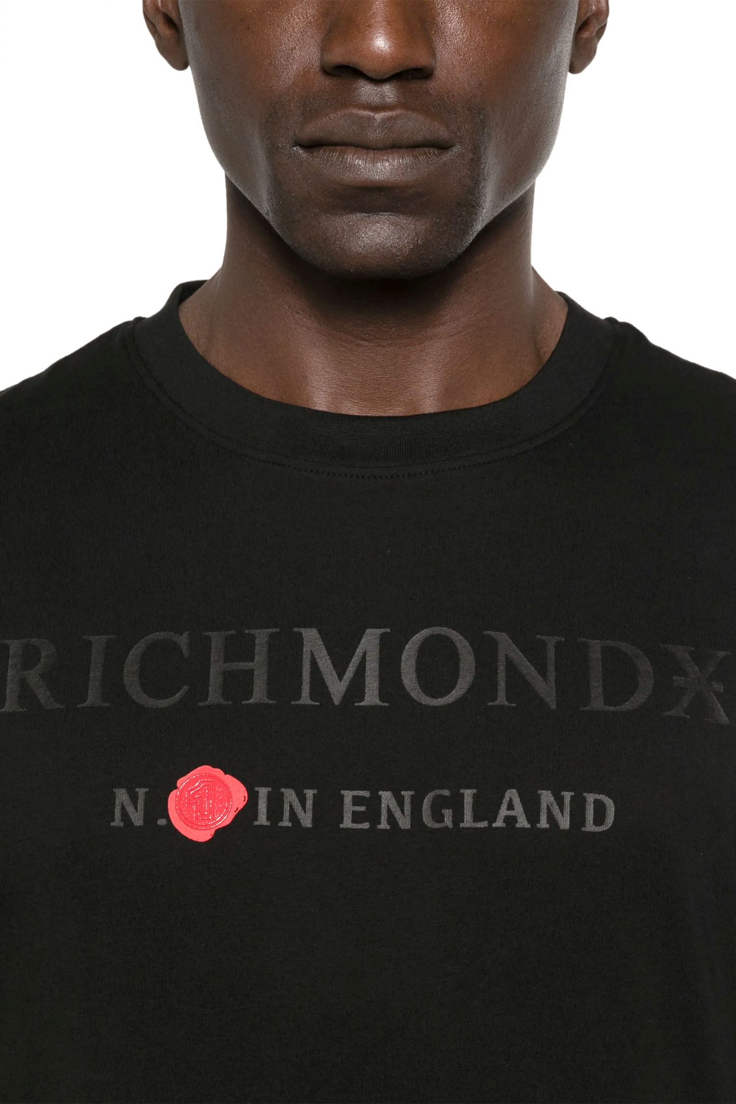 RICHMOND X T-SHIRT SAKANTA LOGO ΜΑΥΡΟ φωτογραφία