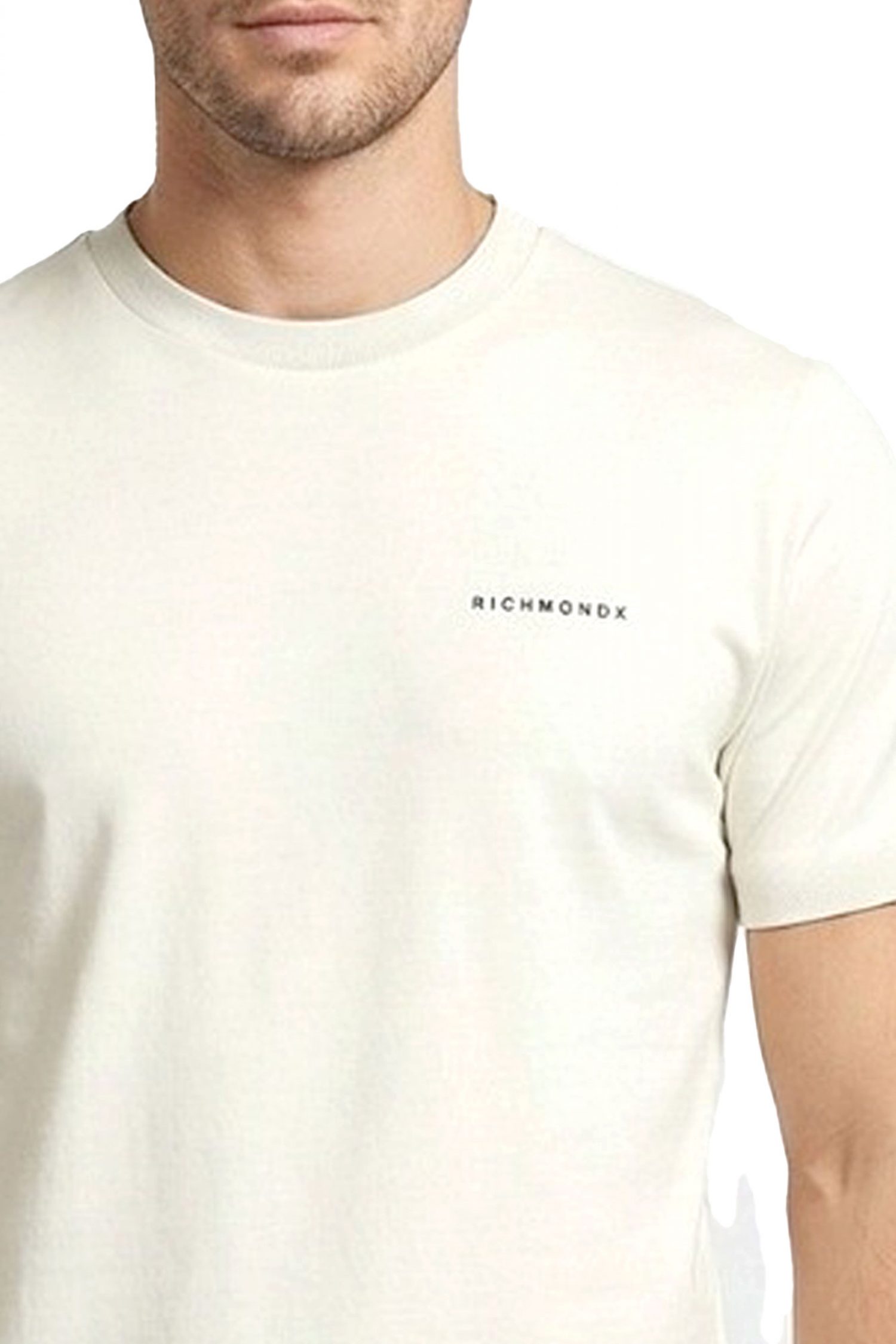 RICHMOND X T-SHIRT RESPIR LOGO ΕΚΡΟΥ φωτογραφία