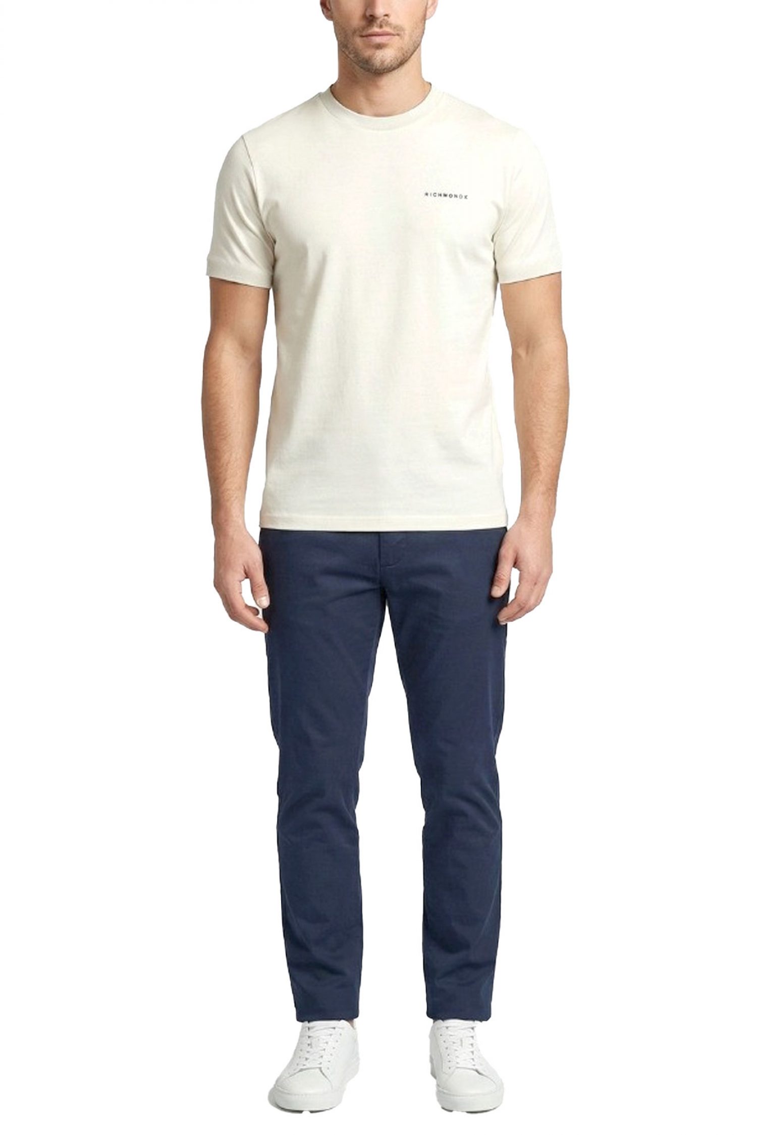 RICHMOND X T-SHIRT RESPIR LOGO ΕΚΡΟΥ φωτογραφία