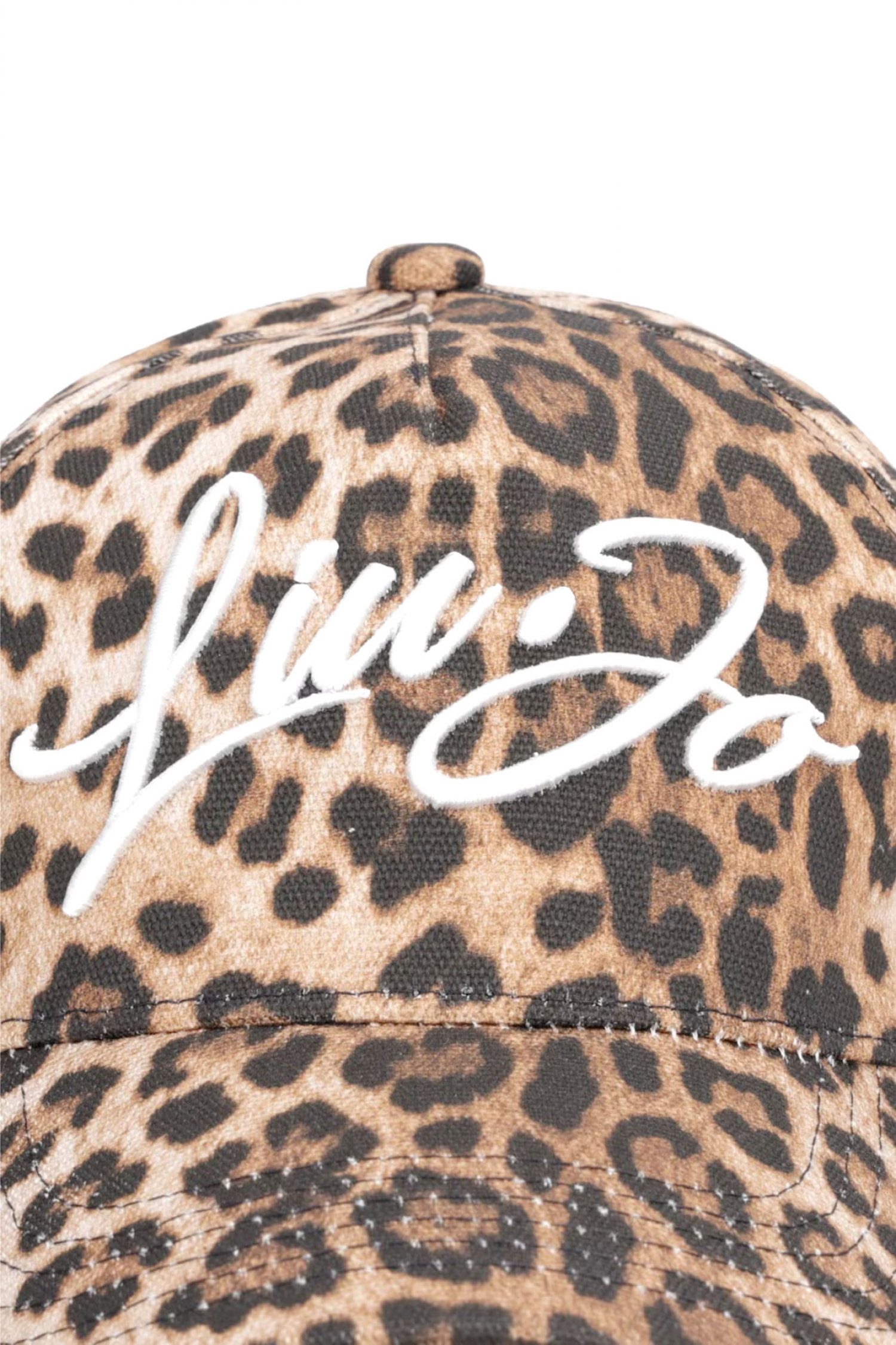 LIU-JO ΚΑΠΕΛΟ BASEBALL LEOPARD PRINT LOGO ΜΠΕΖ-ΚΑΦΕ φωτογραφία
