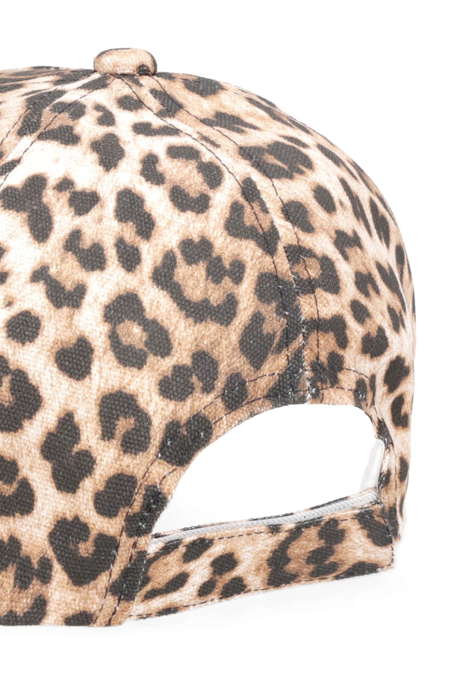 LIU-JO ΚΑΠΕΛΟ BASEBALL LEOPARD PRINT LOGO ΜΠΕΖ-ΚΑΦΕ φωτογραφία