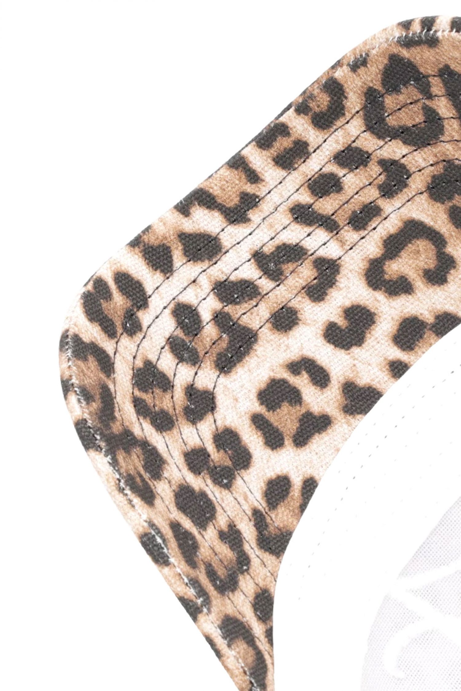 LIU-JO ΚΑΠΕΛΟ BASEBALL LEOPARD PRINT LOGO ΜΠΕΖ-ΚΑΦΕ φωτογραφία