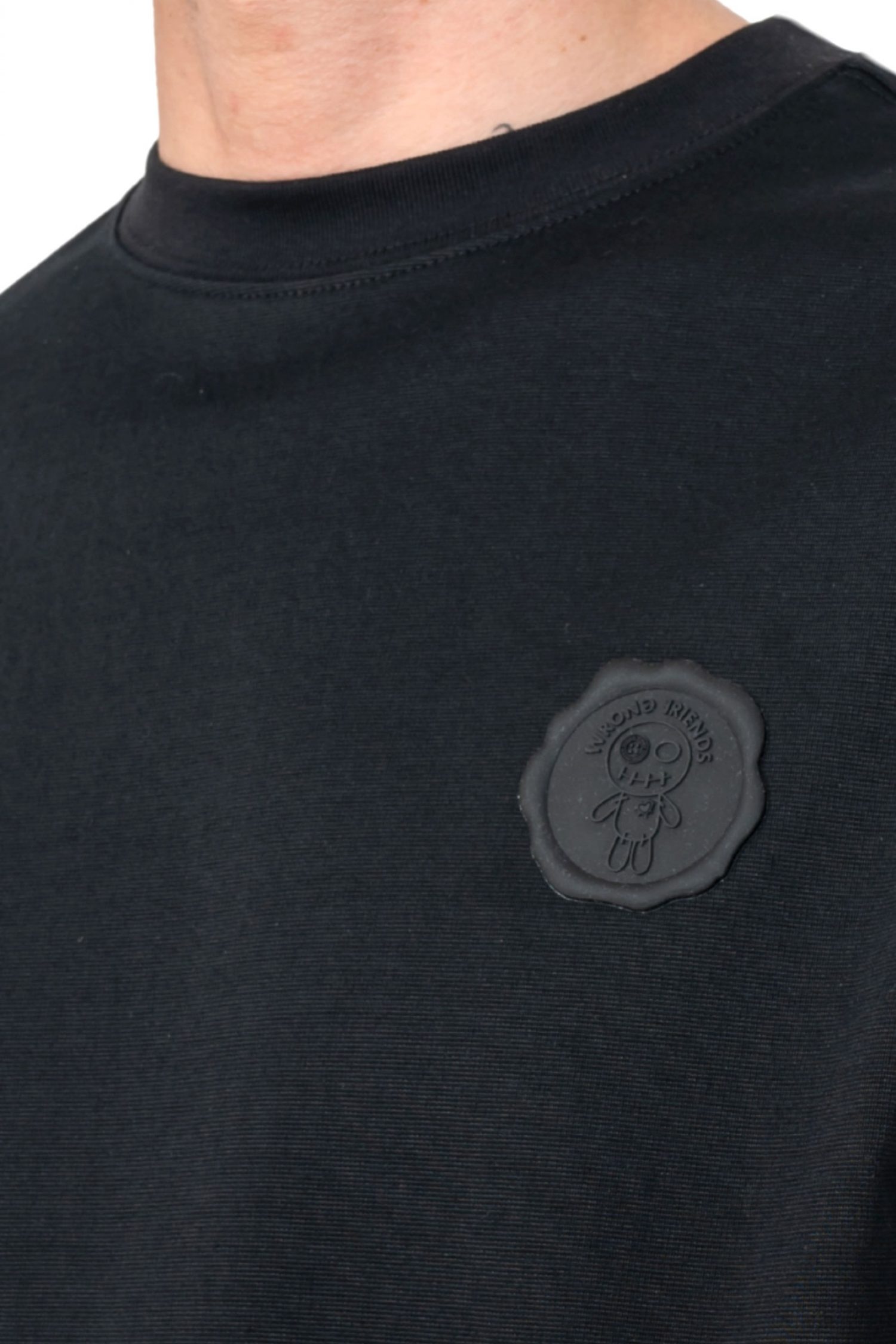 WRONG FRIENDS T-SHIRT URANDI LOGO ΜΑΥΡΟ φωτογραφία