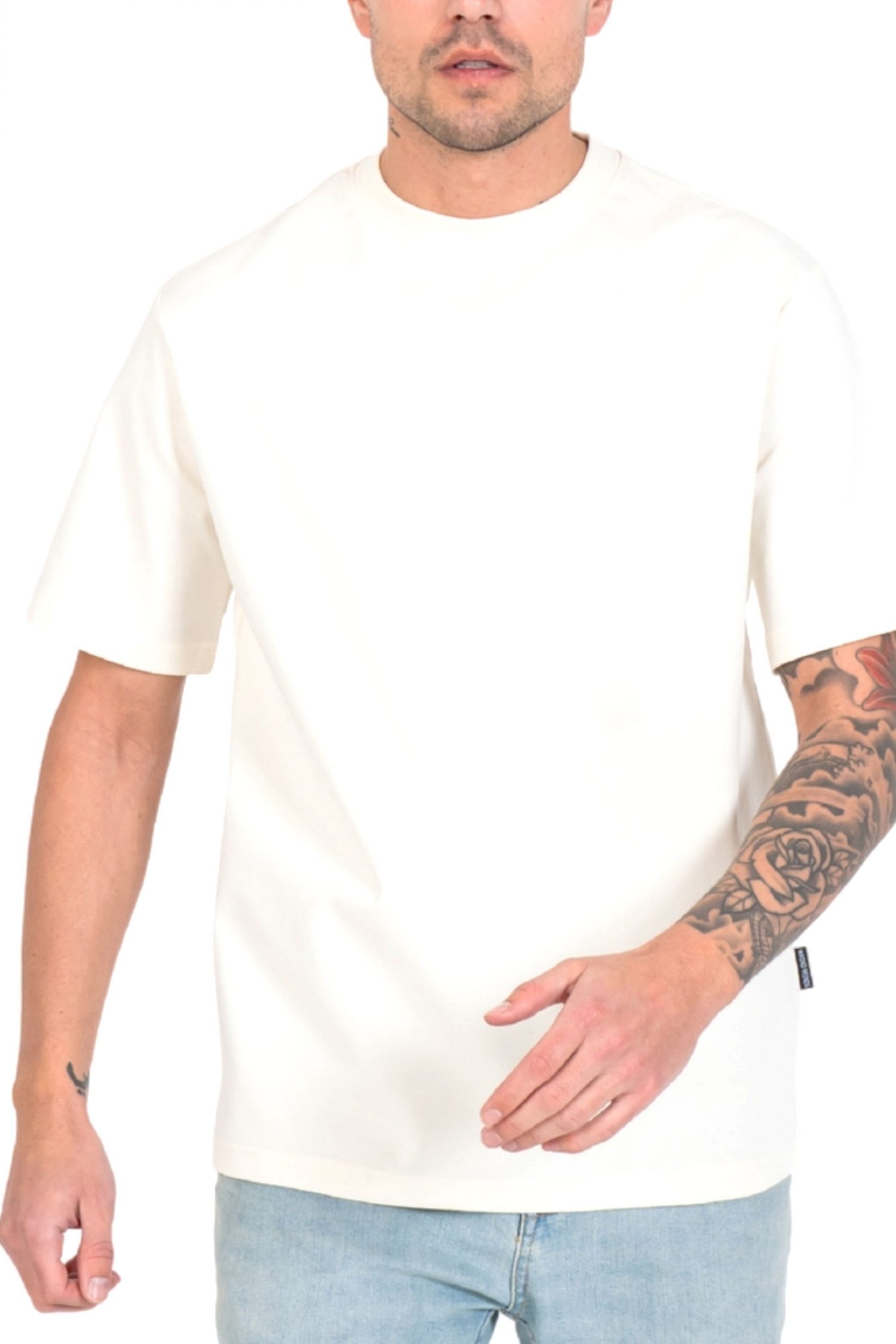 WRONG FRIENDS T-SHIRT URANDI LOGO ΕΚΡΟΥ φωτογραφία