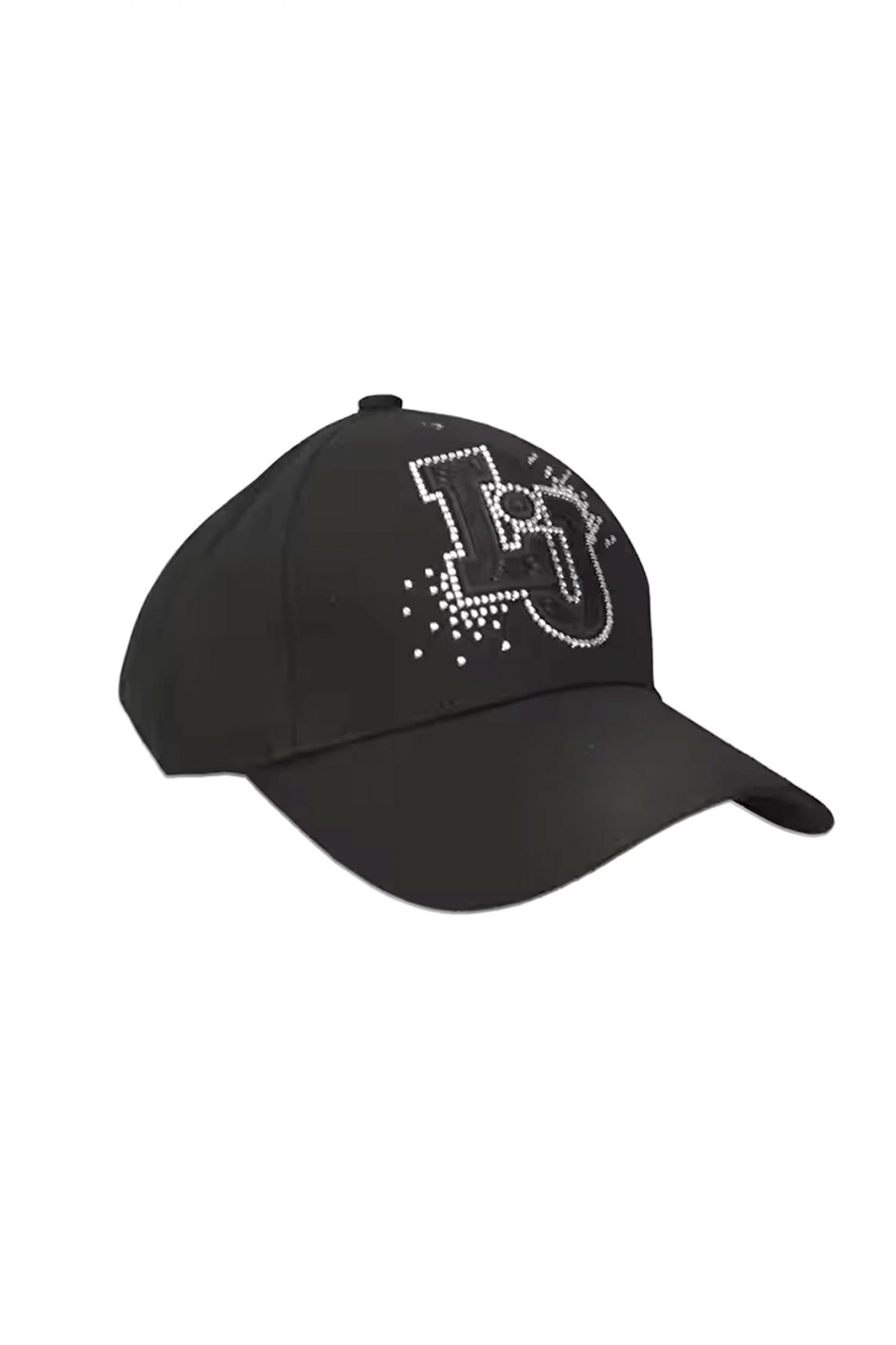 LIU-JO ΚΑΠΕΛΟ LOGO ΣΤΡΑΣ ΜΑΥΡΟ φωτογραφία
