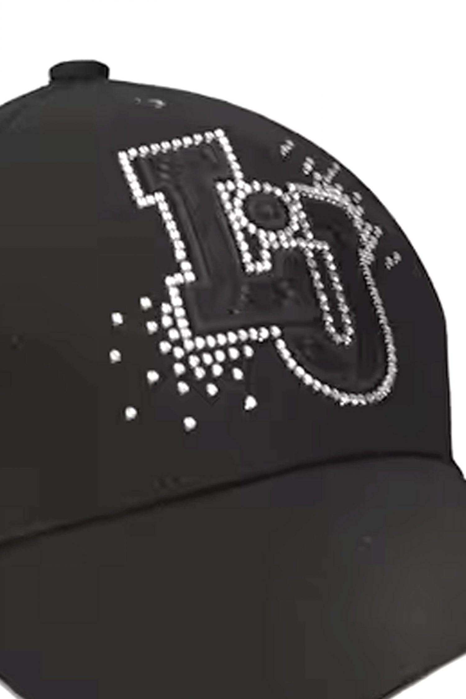 LIU-JO ΚΑΠΕΛΟ LOGO ΣΤΡΑΣ ΜΑΥΡΟ φωτογραφία