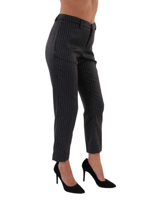 LIU-JO ΠΑΝΤΕΛΟΝΙ CHINO ΡΙΓΕ ΓΚΡΙ - Image 2