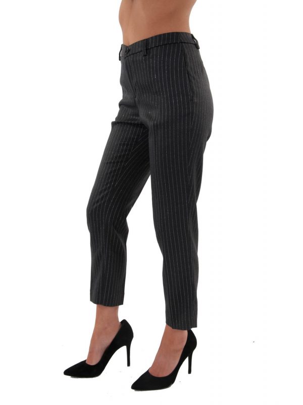 LIU-JO ΠΑΝΤΕΛΟΝΙ CHINO ΡΙΓΕ ΓΚΡΙ - Image 3