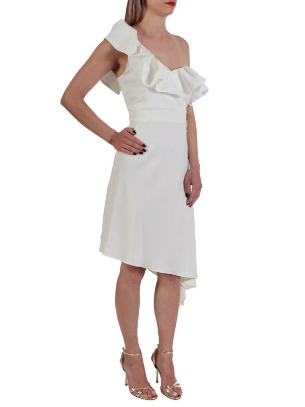 RELISH ΦΟΡΕΜΑ MIDI MIRIADER ΑΣΥΜΜΕΤΡΟ ΕΝΑΣ ΩΜΟΣ ΒΟΛΑΝ ΕΚΡΟΥ - Image 2