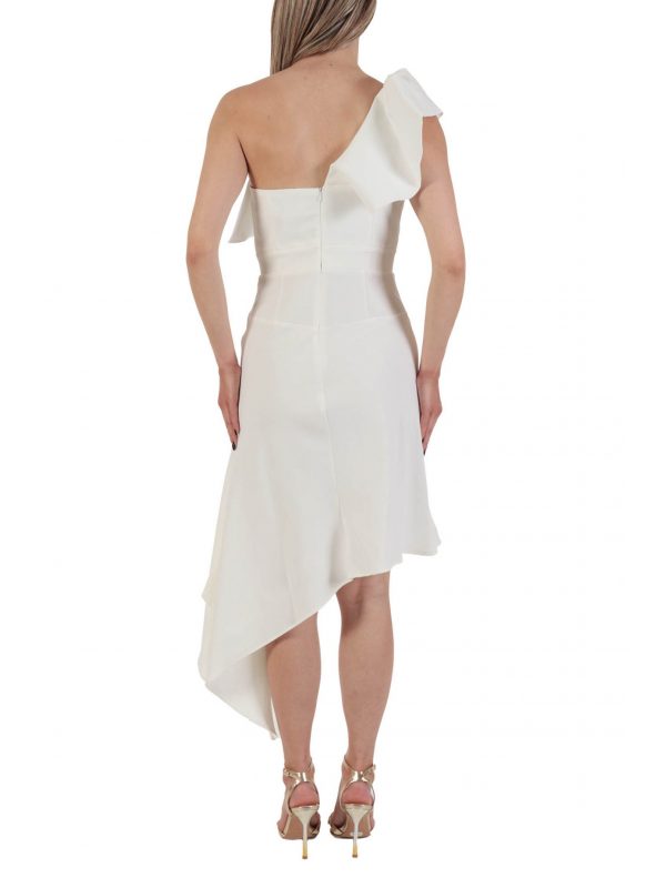 RELISH ΦΟΡΕΜΑ MIDI MIRIADER ΑΣΥΜΜΕΤΡΟ ΕΝΑΣ ΩΜΟΣ ΒΟΛΑΝ ΕΚΡΟΥ - Image 4