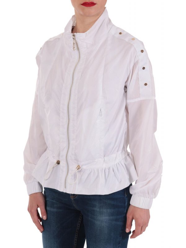 LIU-JO SPORT ΜΠΟΥΦΑΝ NAVETTA ΜΕ ΤΙΡΑΝΤΕΣ ΚΑΙ ΜΕΤΑΛΛΙΚΕΣ ΛΕΠΤΟΜΕΡΕΙΕΣ ΛΕΥΚΟ - Image 3