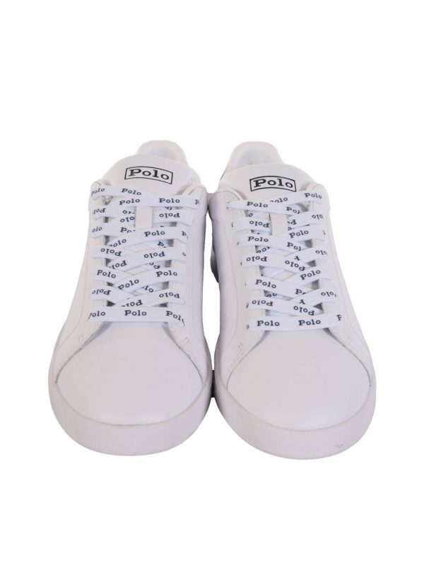 RALPH LAUREN ΠΑΠΟΥΤΣΙΑ SNEAKERS HRT CT II SK ATH ΛΕΥΚΟ/ΜΠΛΕ - Image 3