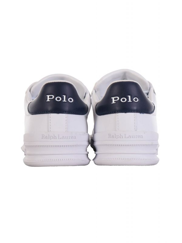 RALPH LAUREN ΠΑΠΟΥΤΣΙΑ SNEAKERS HRT CT II SK ATH ΛΕΥΚΟ/ΜΠΛΕ - Image 4