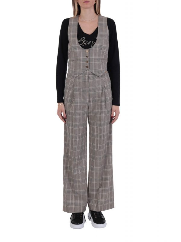 LIU-JO ΓΙΛΕΚΟ ΚΑΡΩ ΛΕΟΠΑΡ PRINT ΠΛΑΤΗ ΚΟΥΜΠΙΑ LOGO ΚΑΦΕ - Image 5