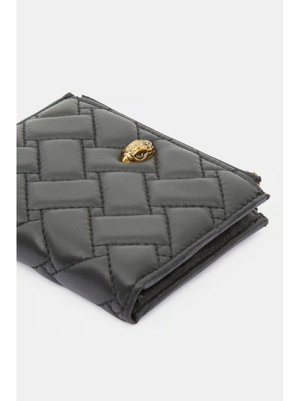 KURT GEIGER ΠΟΡΤΟΦΟΛΙ MINI PURSE ΚΑΠΙΤΟΝΕ LOGO ΜΑΥΡΟ