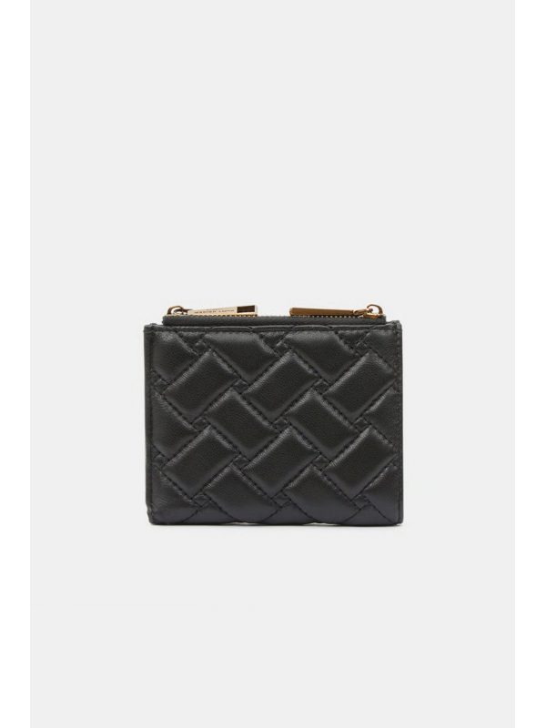 KURT GEIGER ΠΟΡΤΟΦΟΛΙ MINI PURSE ΚΑΠΙΤΟΝΕ LOGO ΜΑΥΡΟ