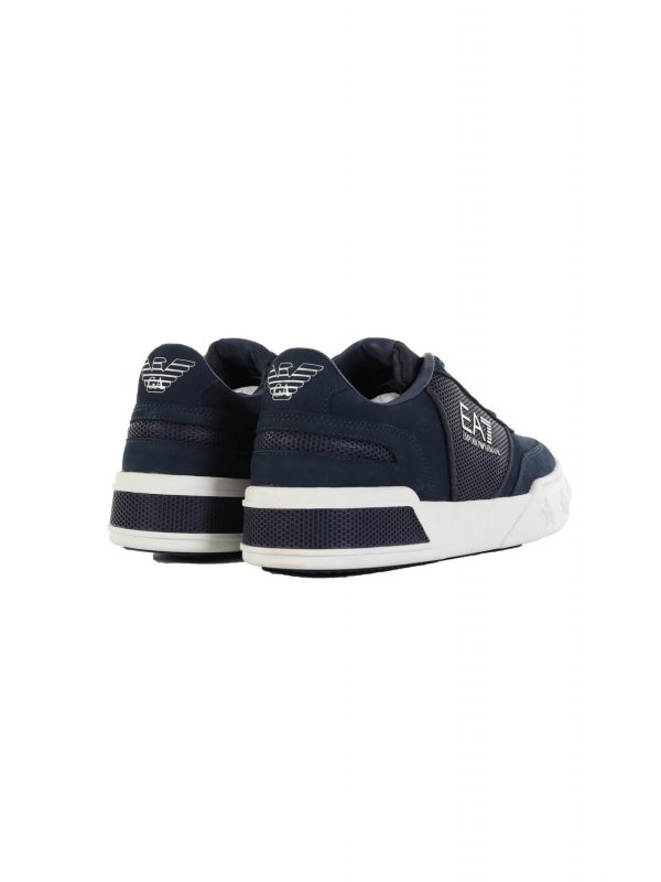 ARMANI 7 ΠΑΠΟΥΤΣΙΑ SNEAKERS LOGO ΜΠΛΕ