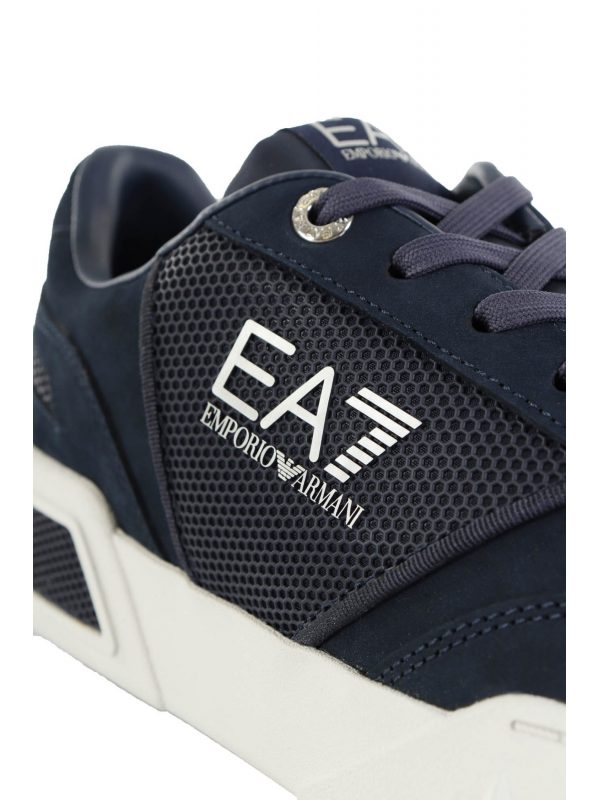 ARMANI 7 ΠΑΠΟΥΤΣΙΑ SNEAKERS LOGO ΜΠΛΕ