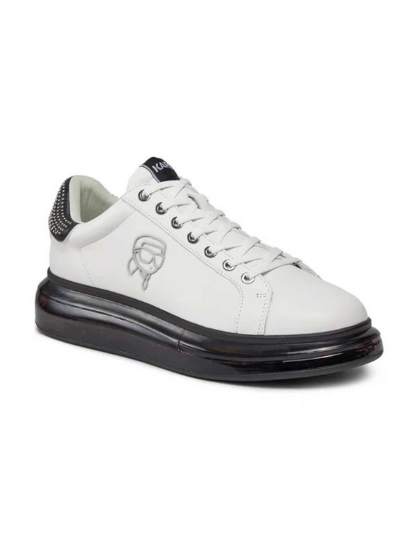 KARL LAGERFELD ΠΑΠΟΥΤΣΙΑ SNEAKERS KAPRI KUSHION PLEXI NFT ΛΕΥΚΟ-ΜΑΥΡΟ
