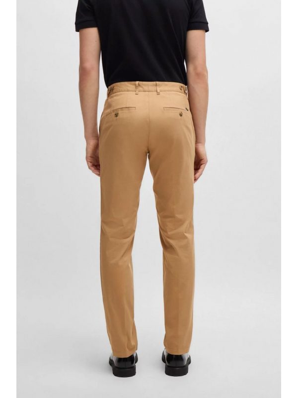 BOSS ΠΑΝΤΕΛΟΝΙ CHINO SLIM FIT C-GENIUS-242F ΜΠΕΖ