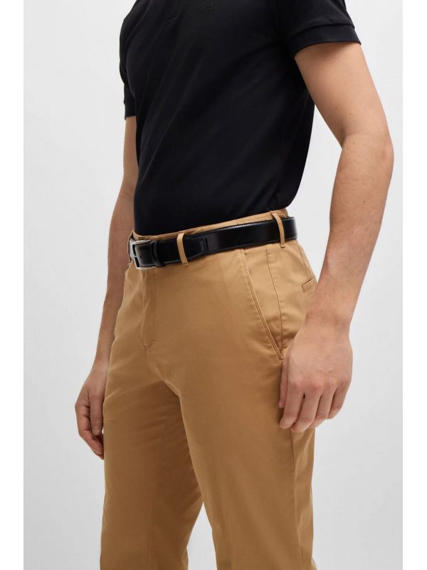 BOSS ΠΑΝΤΕΛΟΝΙ CHINO SLIM FIT C-GENIUS-242F ΜΠΕΖ