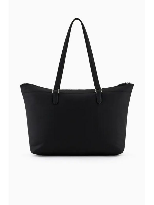 EMPORIO ARMANI SHOPPING BAG LOGO ΜΑΥΡΟ