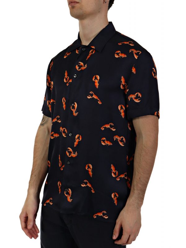 BALDESSARINI ΠΟΥΚΑΜΙΣΟ NIGHT SKY PRINTED LOBSTERS ΜΠΛΕ