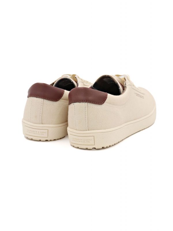 BARBOUR ΠΑΠΟΥΤΣΙΑ SNEAKERS WALLSEND 2 ΕΚΡΟΥ