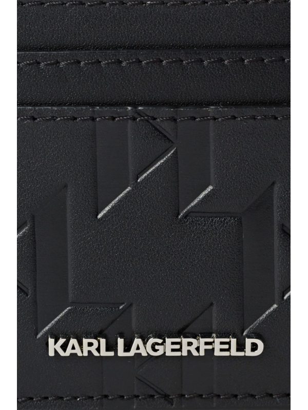 KARL LAGERFELD ΘΗΚΗ ΚΑΡΤΩΝ K/LOOM ΜΑΥΡΟ