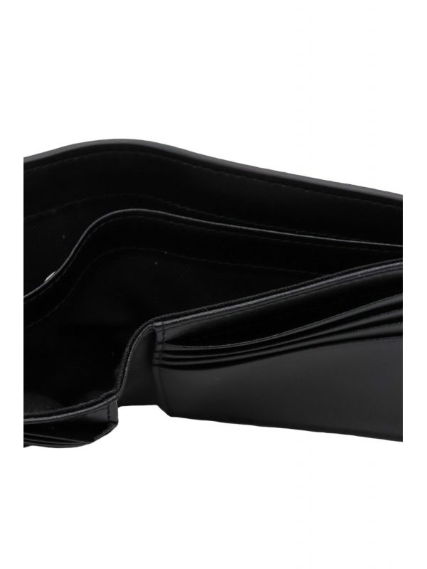 KARL LAGERFELD ΠΟΡΤΟΦΟΛΙ K/ESSENTIAL BIFOLD WALLET ΜΑΥΡΟ