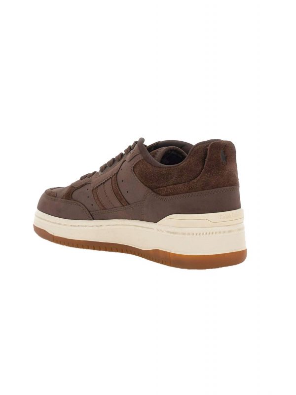 RALPH LAUREN ΠΑΠΟΥΤΣΙΑ SNEAKERS MASTERS SPRT SK-LTL-LTL ΚΑΦΕ 