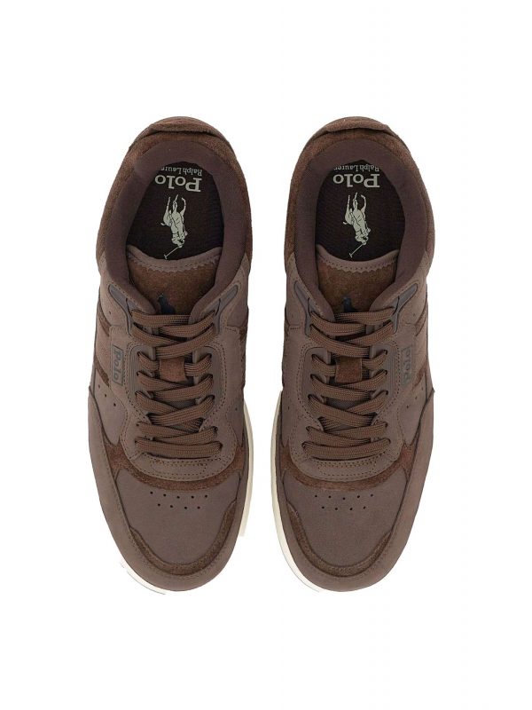 RALPH LAUREN ΠΑΠΟΥΤΣΙΑ SNEAKERS MASTERS SPRT SK-LTL-LTL ΚΑΦΕ 