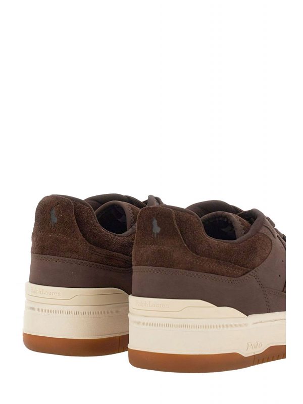 RALPH LAUREN ΠΑΠΟΥΤΣΙΑ SNEAKERS MASTERS SPRT SK-LTL-LTL ΚΑΦΕ 