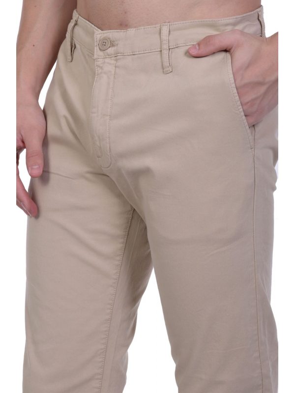 GUESS JEANS ΠΑΝΤΕΛΟΝΙ CHINO SLIM FIT ΜΠΕΖ