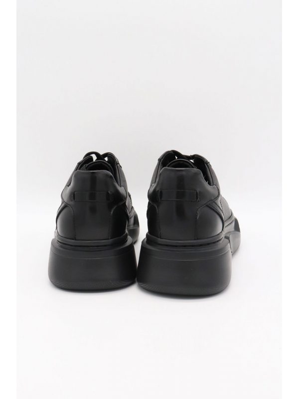 V 19.69 ΠΑΠΟΥΤΣΙ SNEAKERS LOGO ΔΕΤΟ ΜΑΥΡΟ