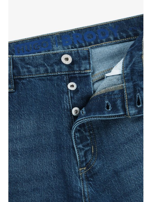 HUGO BLUE ΠΑΝΤΕΛΟΝΙ JEANS BRODY TAPERED ΜΠΛΕ