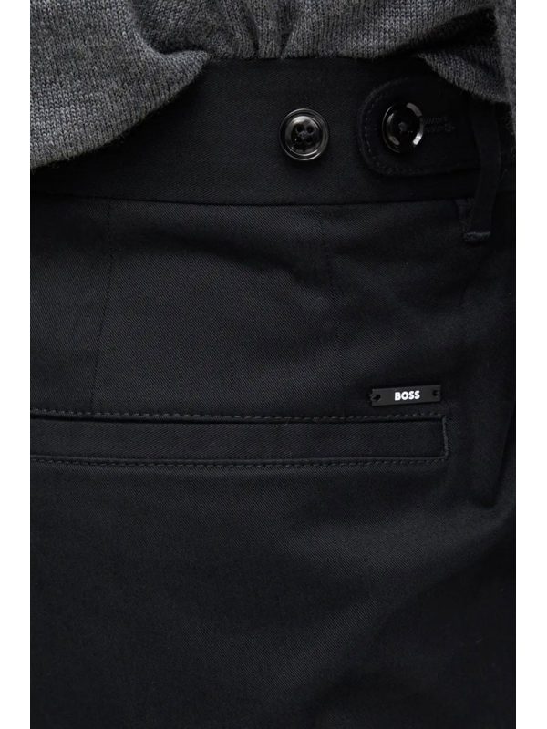 BOSS ΠΑΝΤΕΛΟΝΙ CHINO SLIM FIT C-GENIUS-DTL-243F ΜΑΥΡΟ