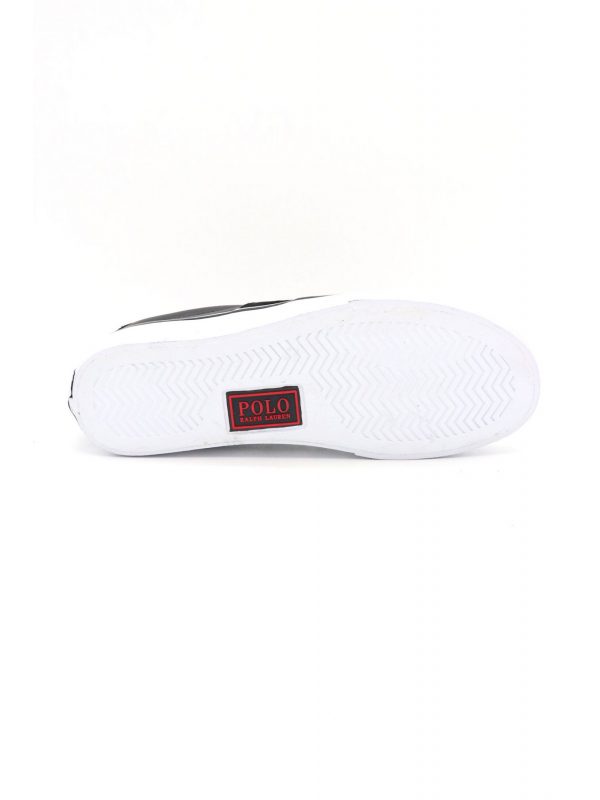 RALPH LAUREN ΠΑΠΟΥΤΣΙΑ SNEAKERS HANFORD II-SK-LTL ΜΑΥΡΟ-ΚΟΚΚΙΝΟ